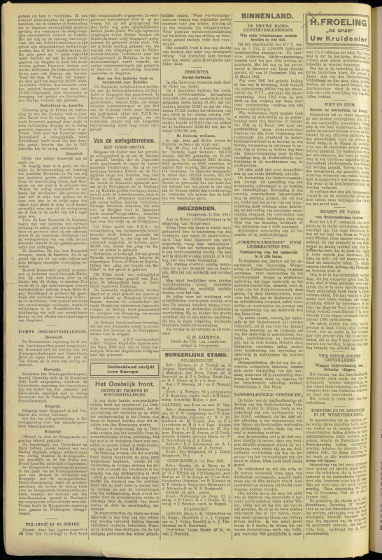 Bekijk detail van "Dedemsvaartsche Courant 16/12/1941 pagina 2 van 4<br xmlns:atlantis="urn:atlantis" />"