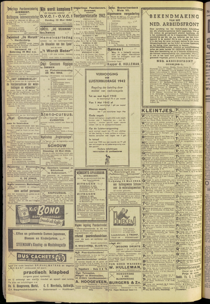 Bekijk detail van "Dedemsvaartsche Courant 8/5/1942 pagina 4 van 4<br xmlns:atlantis="urn:atlantis" />"