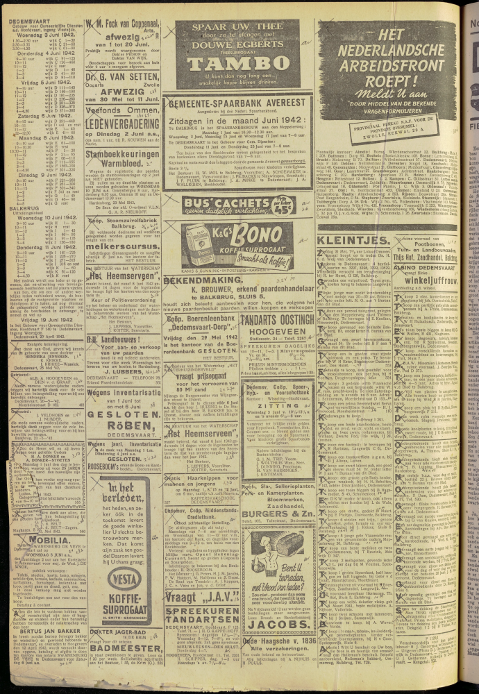 Bekijk detail van "Dedemsvaartsche Courant 29/5/1942 pagina 4 van 4<br xmlns:atlantis="urn:atlantis" />"