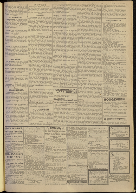 Bekijk detail van "Dedemsvaartsche Courant 11/9/1942 pagina 3 van 4<br xmlns:atlantis="urn:atlantis" />"