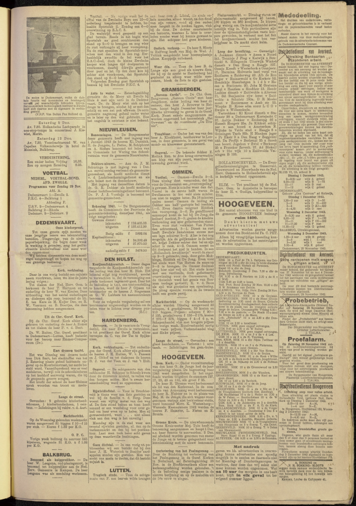 Bekijk detail van "Dedemsvaartsche Courant 27/<span class="highlight">11</span>/1942 pagina 3 van 4<br xmlns:atlantis="urn:atlantis" />"