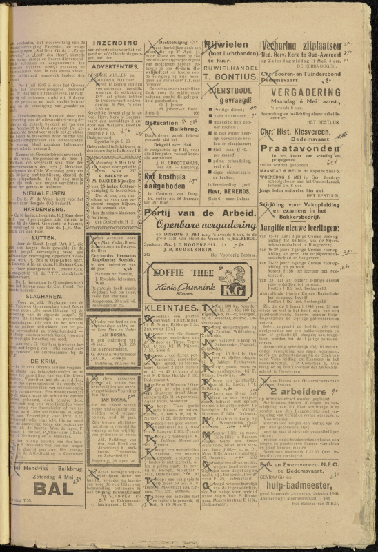 Bekijk detail van "Dedemsvaartsche Courant 3/5/1946 pagina 3 van 4<br xmlns:atlantis="urn:atlantis" />"