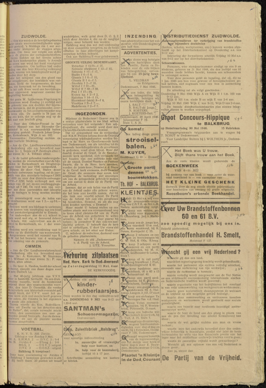 Bekijk detail van "Dedemsvaartsche Courant 7/5/1946 pagina 3 van 4<br xmlns:atlantis="urn:atlantis" />"