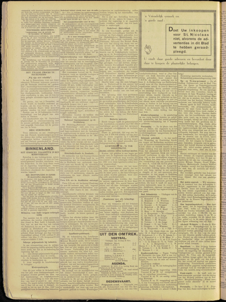 Bekijk detail van "Dedemsvaartsche Courant 26/11/1946 pagina 2 van 4<br xmlns:atlantis="urn:atlantis" />"