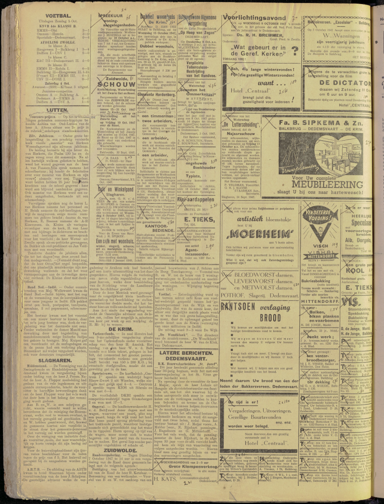 Bekijk detail van "Dedemsvaartsche Courant 7/10/1947 pagina 2 van 2<br xmlns:atlantis="urn:atlantis" />"