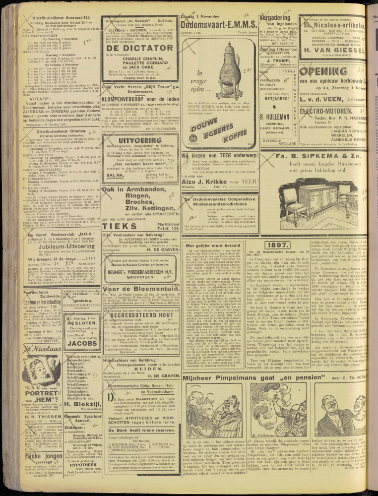 Bekijk detail van "Dedemsvaartsche Courant 31/10/1947 pagina 4 van 4<br xmlns:atlantis="urn:atlantis" />"
