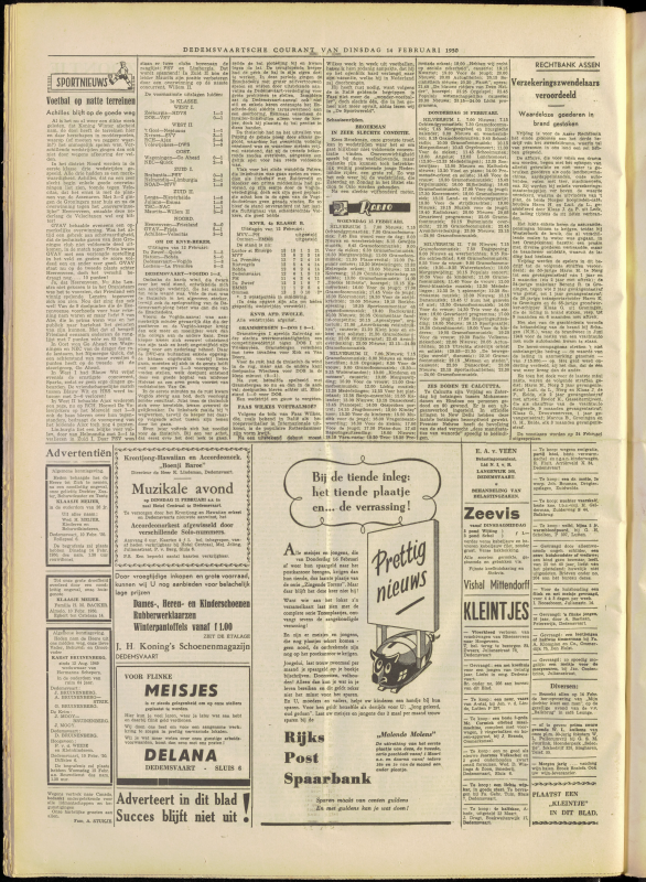 Bekijk detail van "Dedemsvaartsche Courant 14/2/1950 pagina 4 van 4<br xmlns:atlantis="urn:atlantis" />"