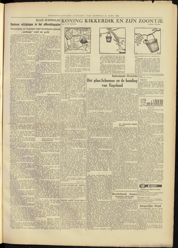 Bekijk detail van "Dedemsvaartsche Courant 13/6/1950 pagina 3 van 4<br xmlns:atlantis="urn:atlantis" />"