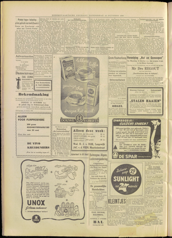 Bekijk detail van "Dedemsvaartsche Courant 12/10/1950 pagina 4 van 4<br xmlns:atlantis="urn:atlantis" />"