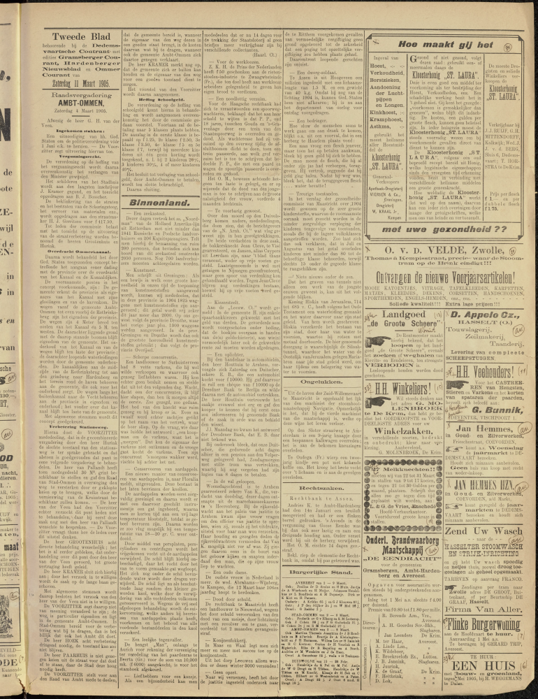 Bekijk detail van "Dedemsvaartsche Courant 11/3/1905 pagina 5 van 5<br xmlns:atlantis="urn:atlantis" />"