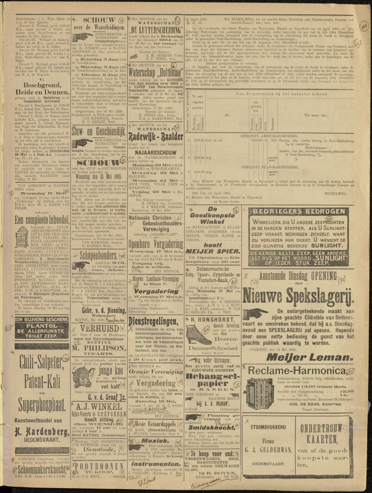 Bekijk detail van "Dedemsvaartsche Courant 13/5/1905 pagina 3 van 6<br xmlns:atlantis="urn:atlantis" />"