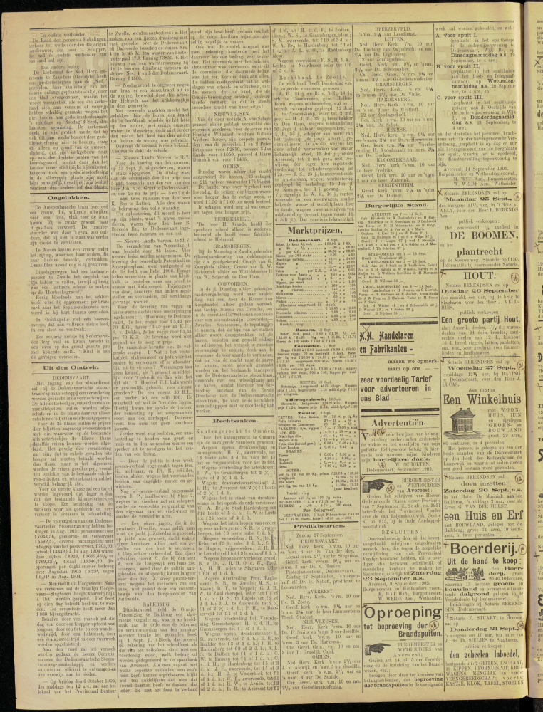 Bekijk detail van "Dedemsvaartsche Courant 16/9/1905 pagina 2 van 4<br xmlns:atlantis="urn:atlantis" />"