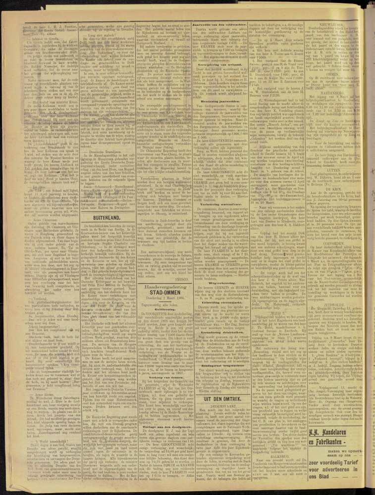 Bekijk detail van "Dedemsvaartsche Courant 7/3/1906 pagina 2 van 4<br xmlns:atlantis="urn:atlantis" />"