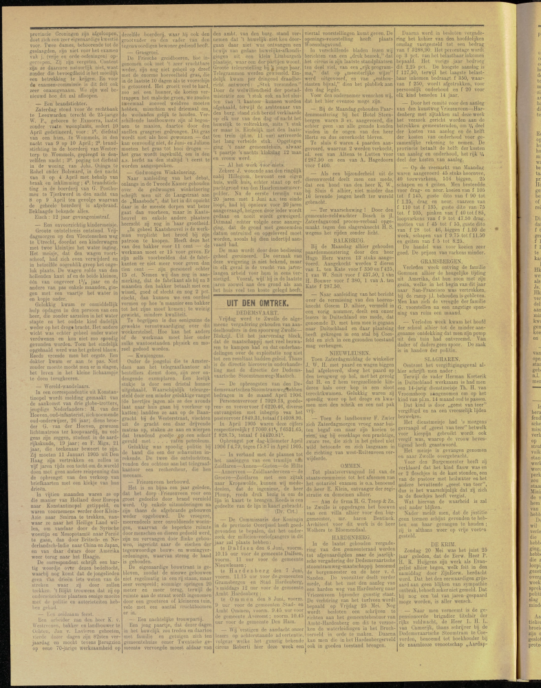 Bekijk detail van "Dedemsvaartsche Courant 19/5/1906 pagina 6 van 8<br xmlns:atlantis="urn:atlantis" />"
