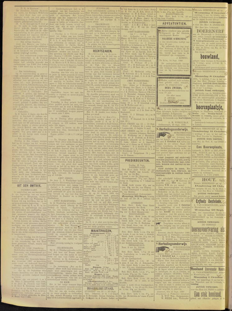 Bekijk detail van "Dedemsvaartsche Courant 22/9/1906 pagina 2 van 4<br xmlns:atlantis="urn:atlantis" />"