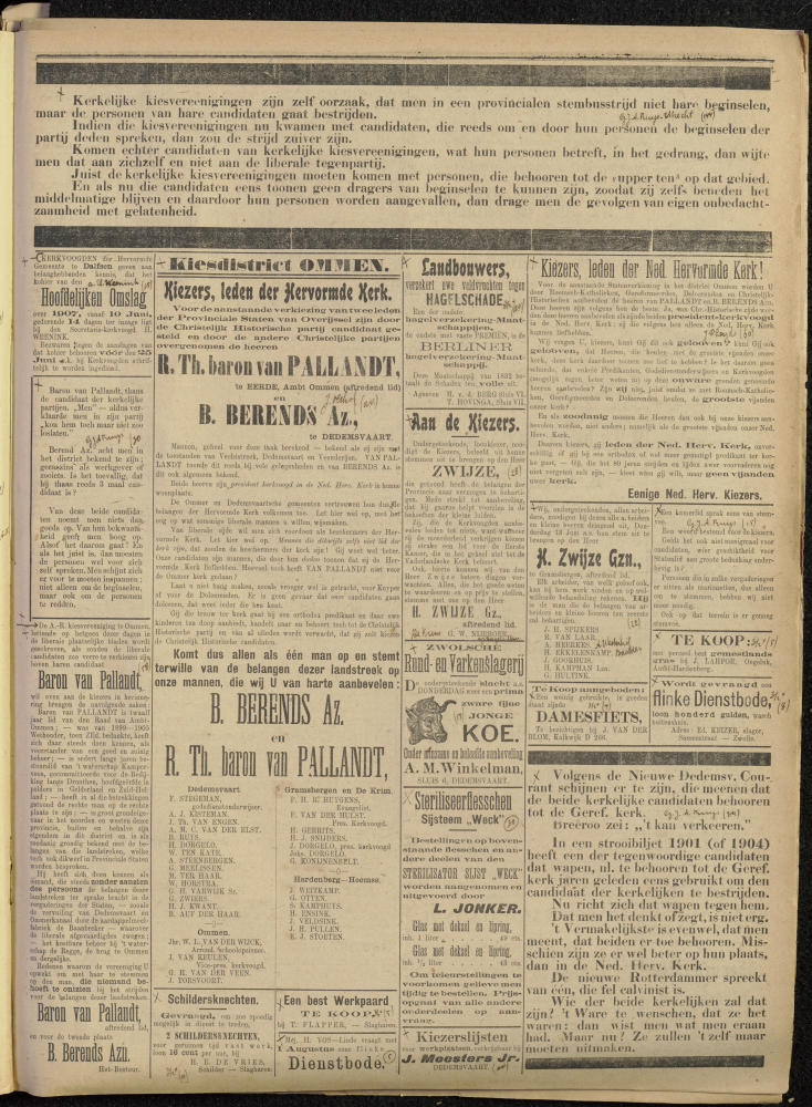 Bekijk detail van "Dedemsvaartsche Courant 12/6/1907 pagina 3 van 4<br xmlns:atlantis="urn:atlantis" />"