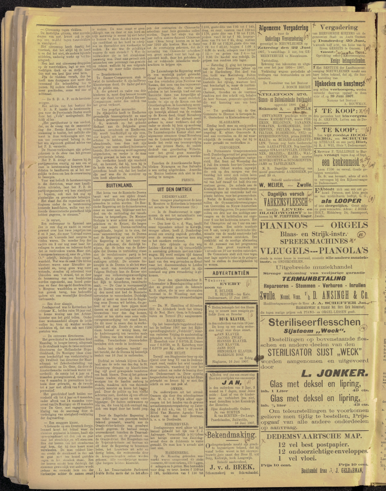 Bekijk detail van "Dedemsvaartsche Courant 19/6/1907 pagina 2 van 4<br xmlns:atlantis="urn:atlantis" />"