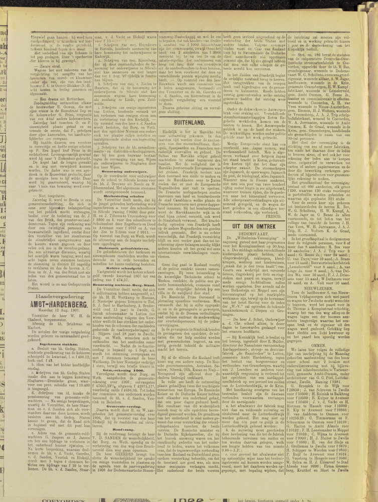 Bekijk detail van "Dedemsvaartsche Courant 14/8/1907 pagina 2 van 4<br xmlns:atlantis="urn:atlantis" />"