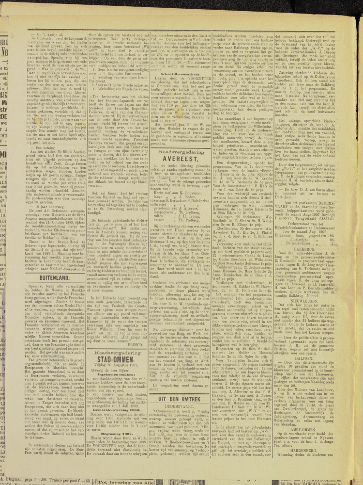 Bekijk detail van "Dedemsvaartsche Courant 4/9/1907 pagina 2 van 4<br xmlns:atlantis="urn:atlantis" />"