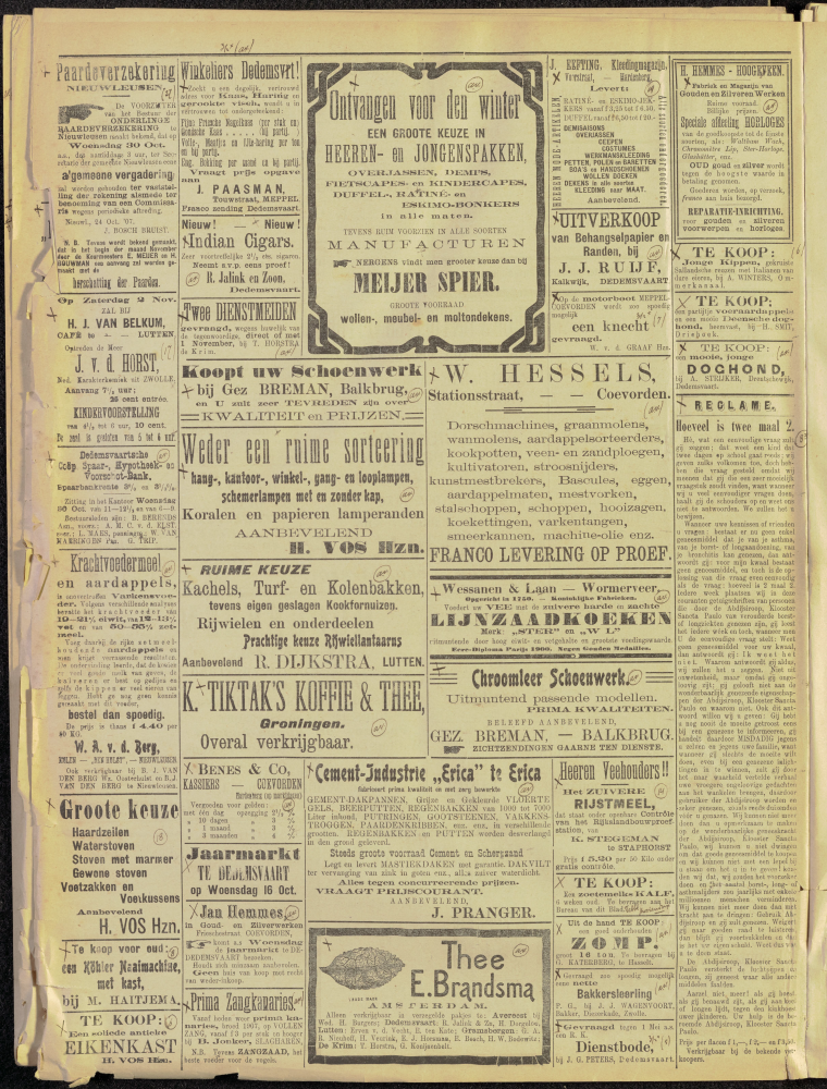 Bekijk detail van "Dedemsvaartsche Courant 26/10/1907 pagina 4 van <span class="highlight">6</span><br xmlns:atlantis="urn:atlantis" />"