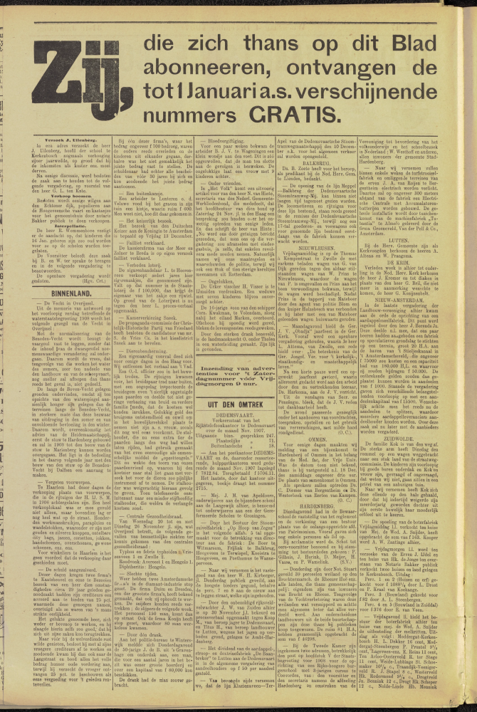 Bekijk detail van "Dedemsvaartsche Courant 4/12/1907 pagina 2 van 4<br xmlns:atlantis="urn:atlantis" />"