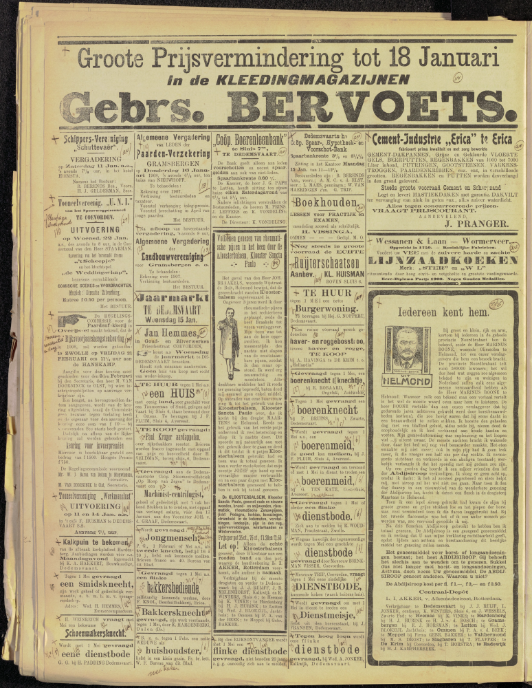 Bekijk detail van "Dedemsvaartsche Courant 11/1/1908 pagina 4 van 6<br xmlns:atlantis="urn:atlantis" />"