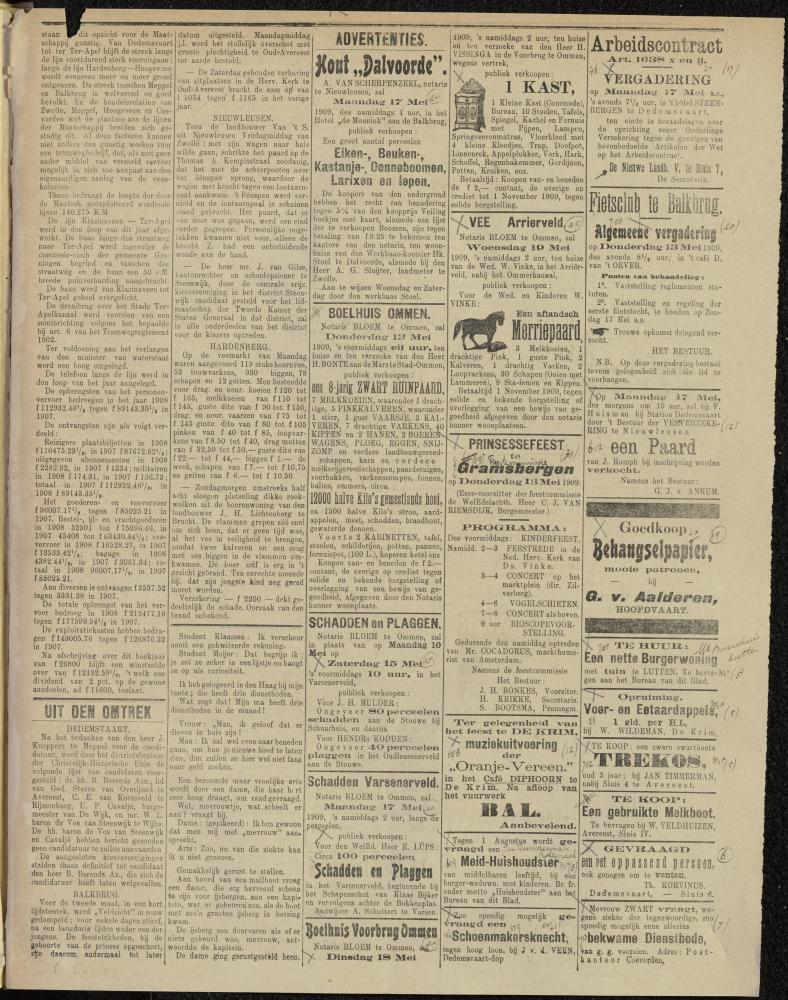 Bekijk detail van "Dedemsvaartsche Courant 12/5/1909 pagina 3 van 4<br xmlns:atlantis="urn:atlantis" />"