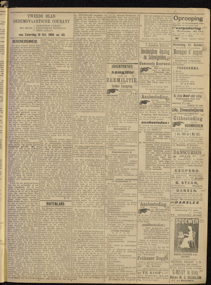 Bekijk detail van "Dedemsvaartsche Courant 16/10/1909 pagina 5 van 6<br xmlns:atlantis="urn:atlantis" />"