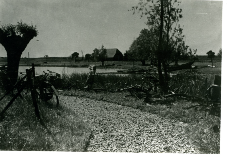 Bekijk detail van "De Lange Kolk met op de achtergrond boerderij de Bijvank"