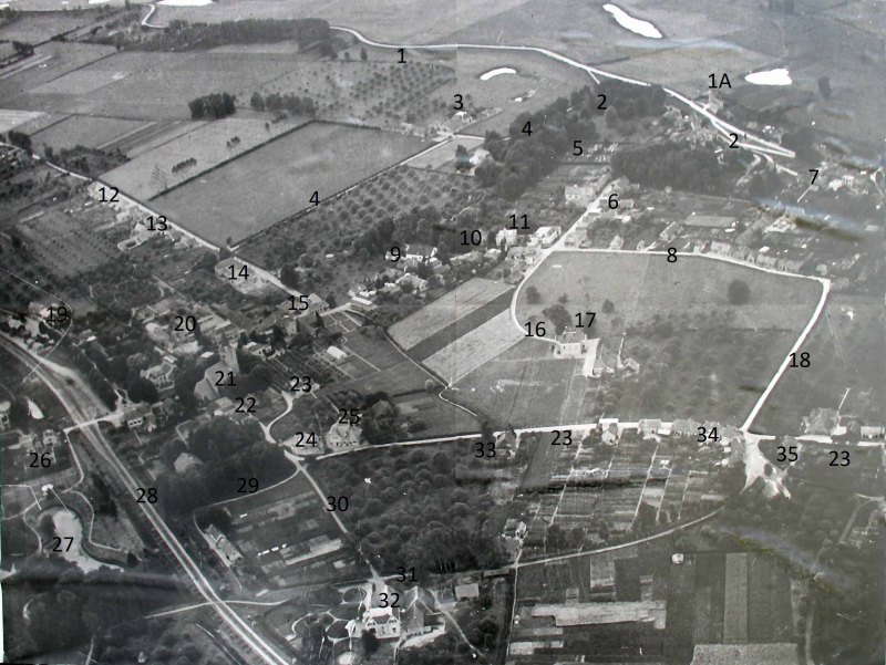 Bekijk detail van "Luchtfoto Olst-dorp, 1921"