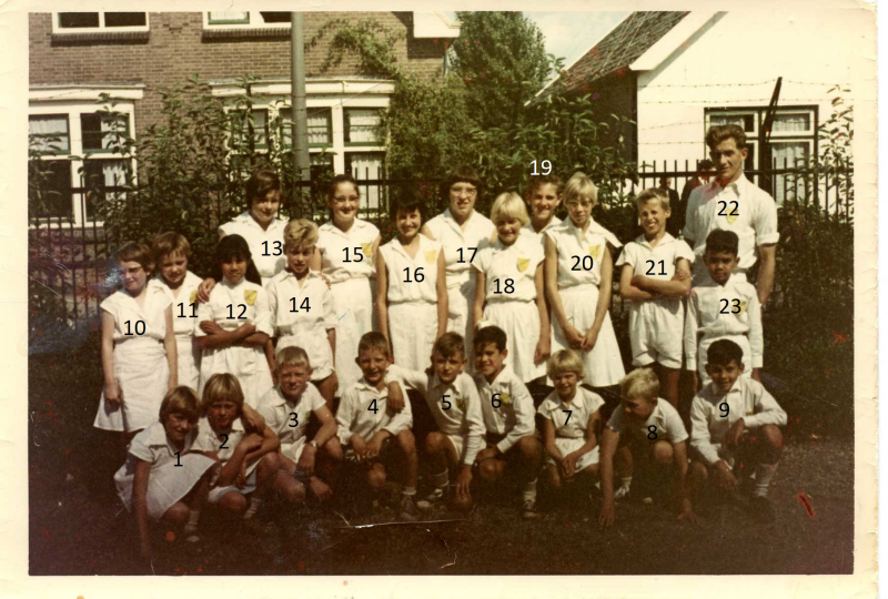 Bekijk detail van "Leden Wandelsportvereniging ''Olympia", Olst, 1960"