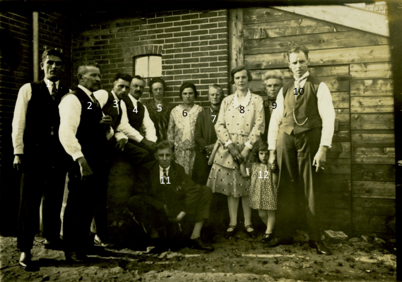 Bekijk detail van "Families Maandag en Leuveninck in het beste pak, 1930?"