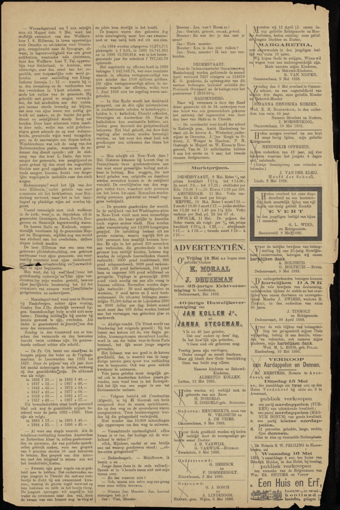 Bekijk detail van "Dedemsvaartsche Courant 12/5/1888 pagina 2 van 4<br xmlns:atlantis="urn:atlantis" />"