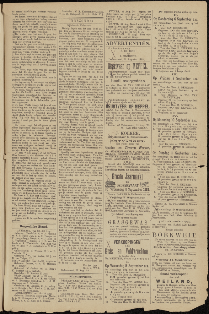 Bekijk detail van "Dedemsvaartsche Courant 1/9/1888 pagina 3 van 4<br xmlns:atlantis="urn:atlantis" />"