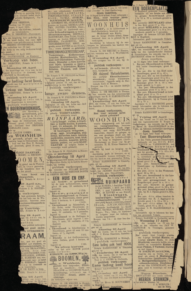 Bekijk detail van "Dedemsvaartsche Courant 13/4/1889 pagina 2 van 4<br xmlns:atlantis="urn:atlantis" />"