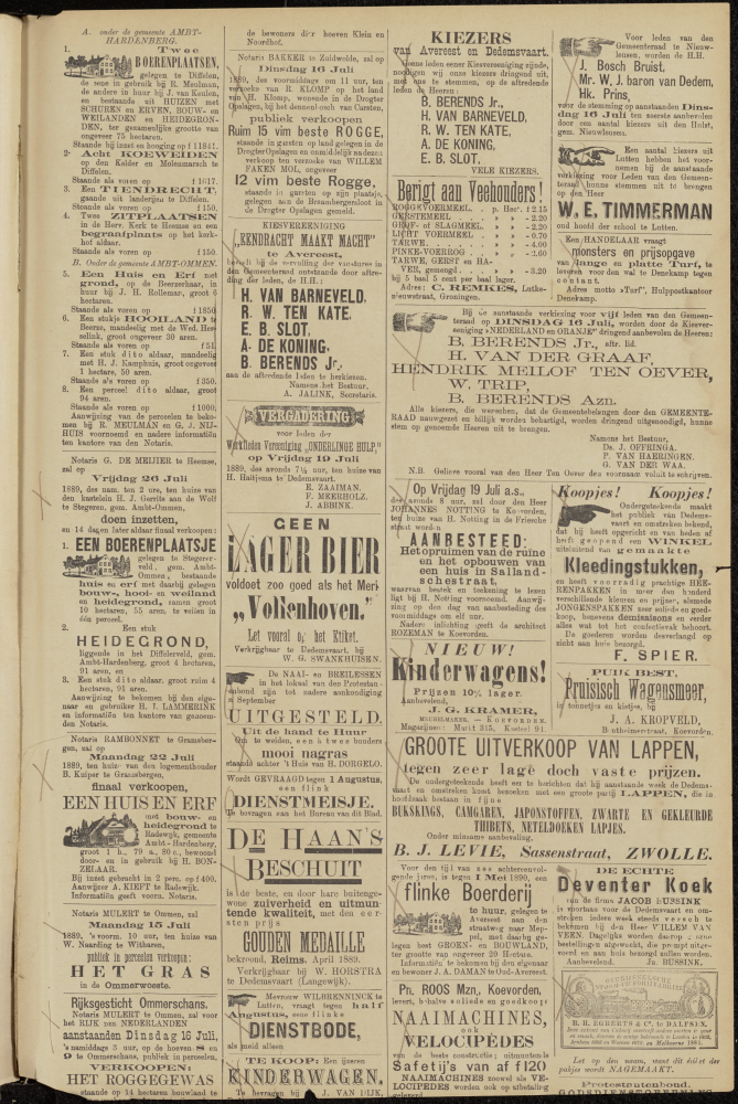 Bekijk detail van "Dedemsvaartsche Courant 13/7/1889 pagina 3 van 4<br xmlns:atlantis="urn:atlantis" />"