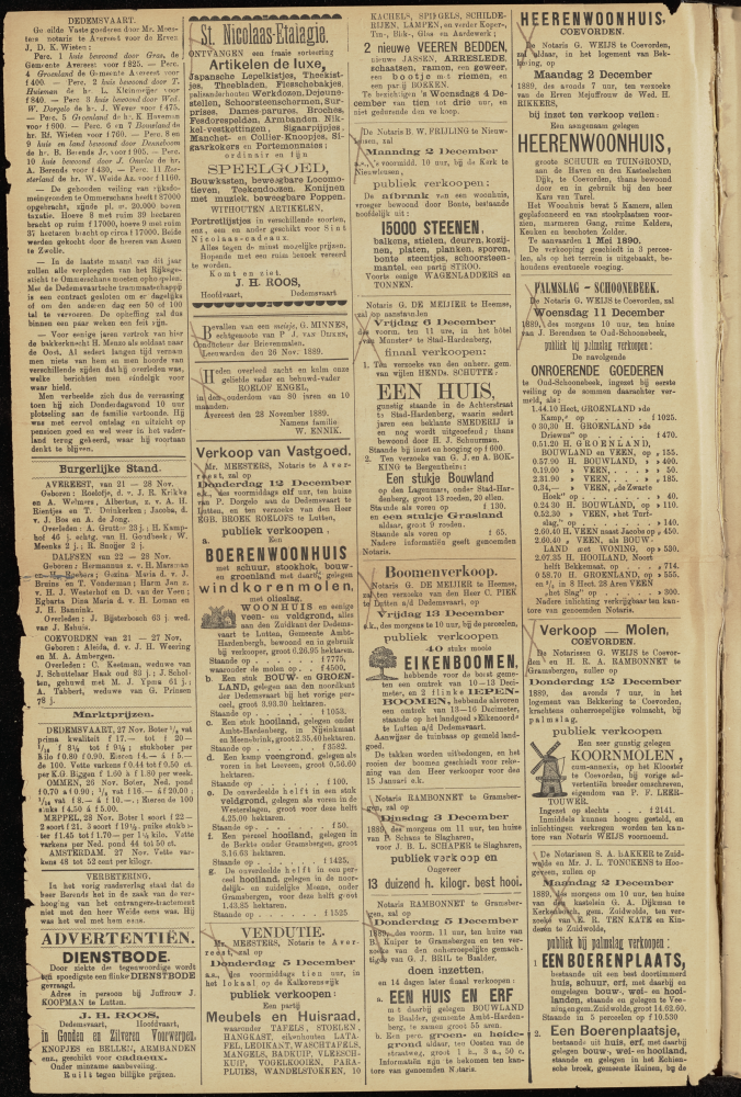 Bekijk detail van "Dedemsvaartsche Courant 30/11/1889 pagina 2 van 4<br xmlns:atlantis="urn:atlantis" />"