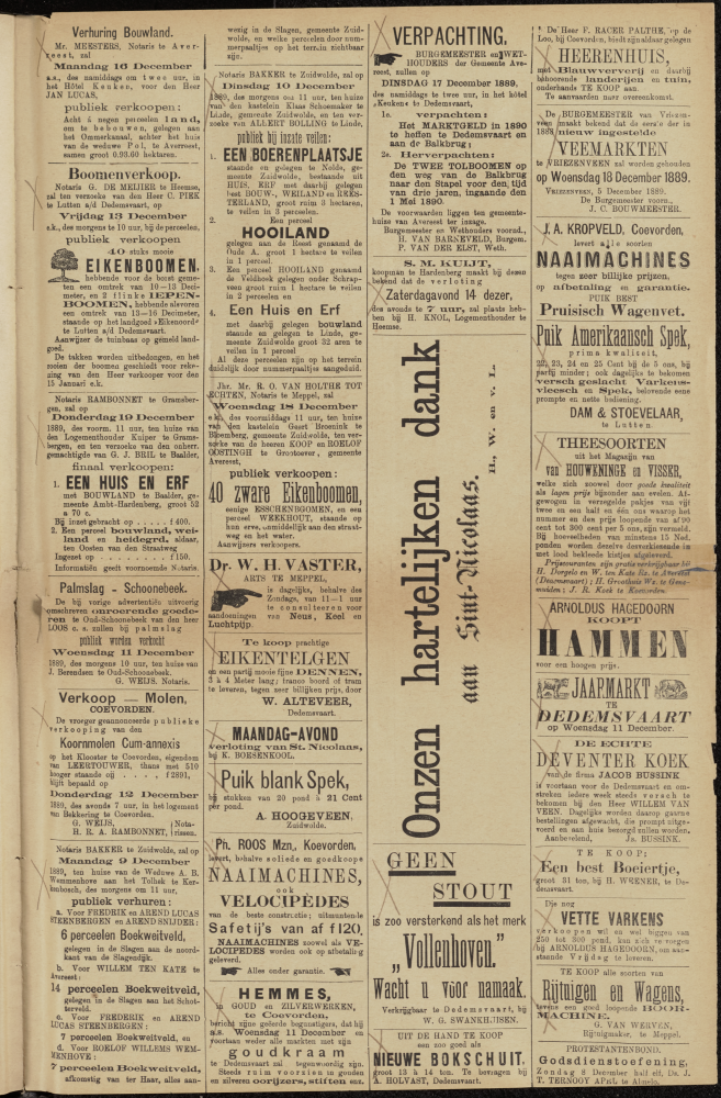 Bekijk detail van "Dedemsvaartsche Courant 7/12/1889 pagina 3 van 4<br xmlns:atlantis="urn:atlantis" />"