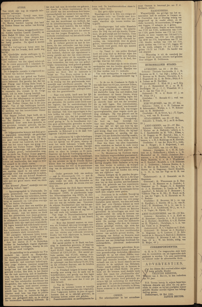 Bekijk detail van "Dedemsvaartsche Courant 30/5/1896 pagina 2 van 4<br xmlns:atlantis="urn:atlantis" />"