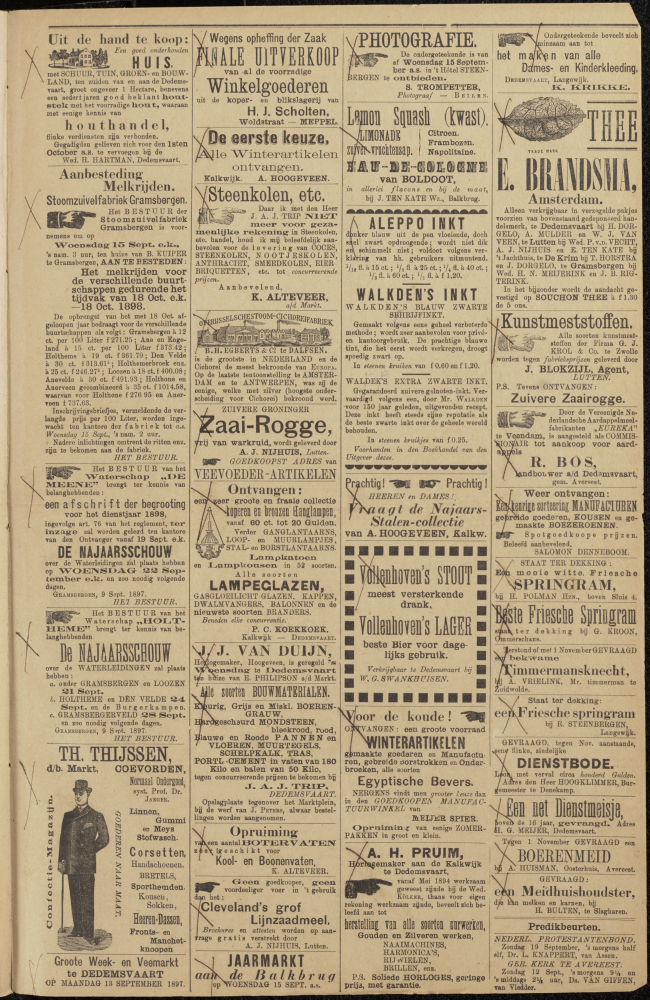 Bekijk detail van "Dedemsvaartsche Courant 11/9/1897 pagina 3 van 4<br xmlns:atlantis="urn:atlantis" />"