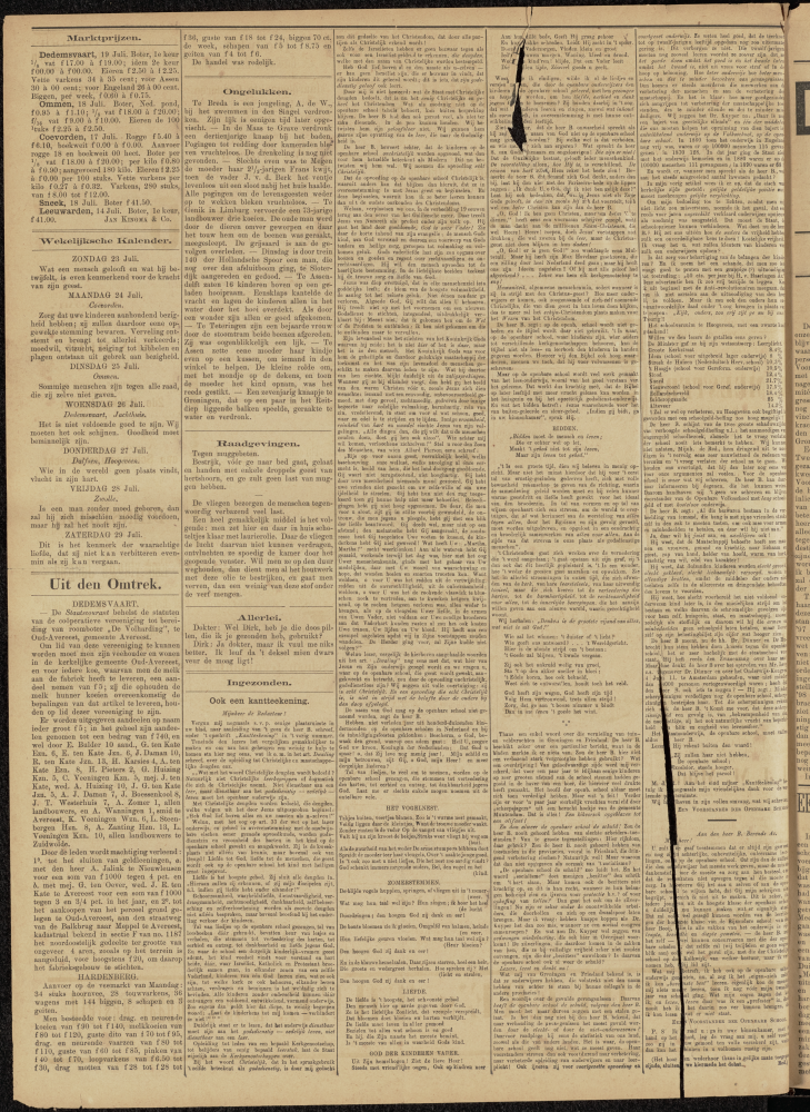 Bekijk detail van "Dedemsvaartsche Courant 22/7/1899 pagina 4 van 4<br xmlns:atlantis="urn:atlantis" />"