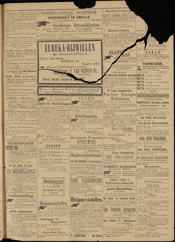 Bekijk detail van "Dedemsvaartsche Courant 9/9/1899 pagina 3 van 4<br xmlns:atlantis="urn:atlantis" />"