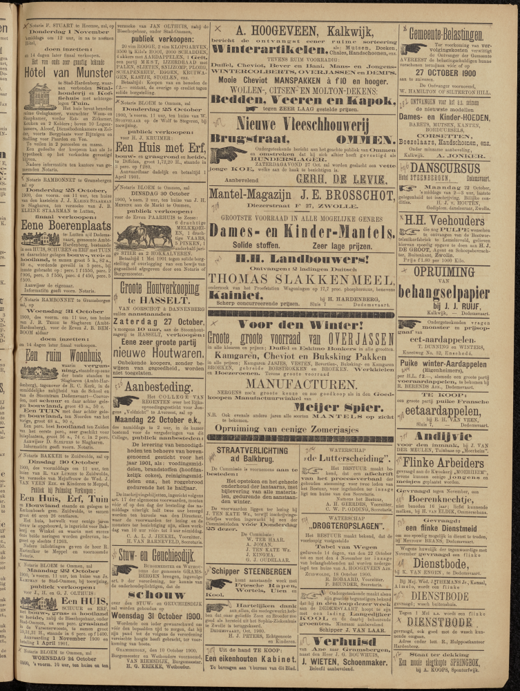 Bekijk detail van "Dedemsvaartsche Courant 20/10/1900 pagina 3 van 4<br xmlns:atlantis="urn:atlantis" />"