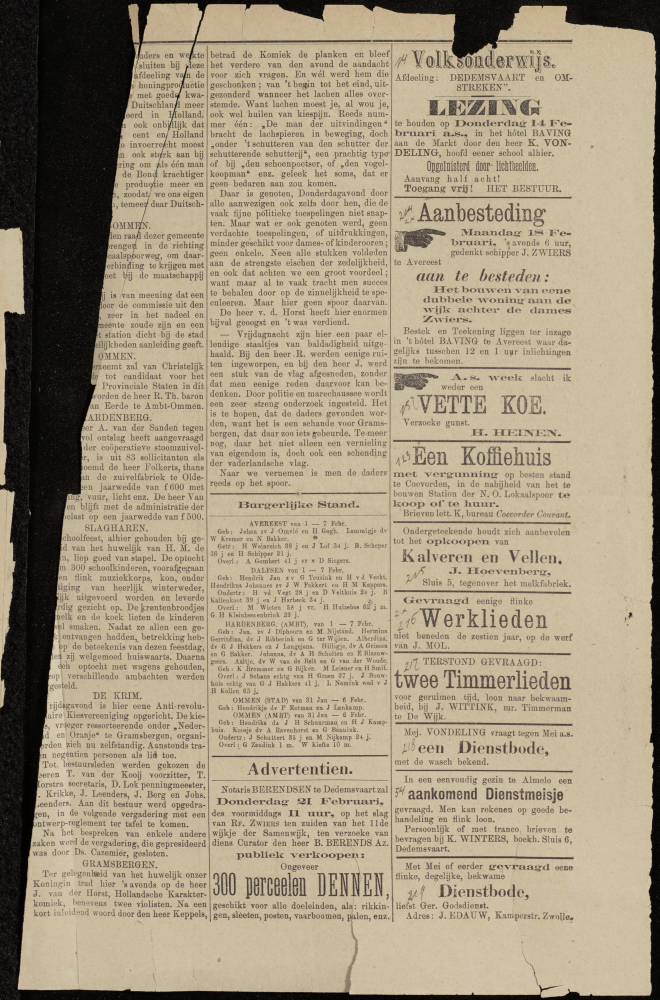 Bekijk detail van "Dedemsvaartsche Courant 13/2/1901 pagina 3 van 4<br xmlns:atlantis="urn:atlantis" />"