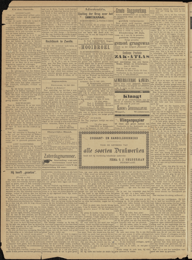 Bekijk detail van "Dedemsvaartsche Courant 17/7/1901 pagina 2 van 2<br xmlns:atlantis="urn:atlantis" />"