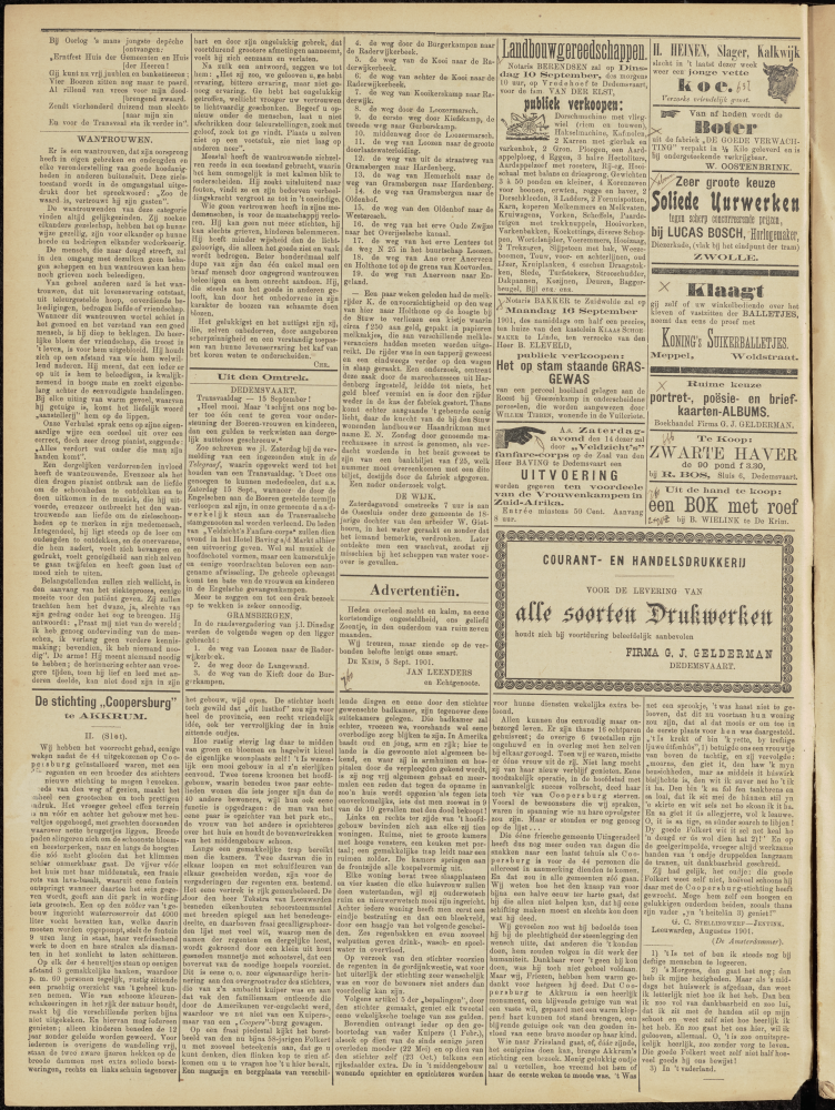 Bekijk detail van "Dedemsvaartsche Courant 11/9/1901 pagina 2 van 2<br xmlns:atlantis="urn:atlantis" />"