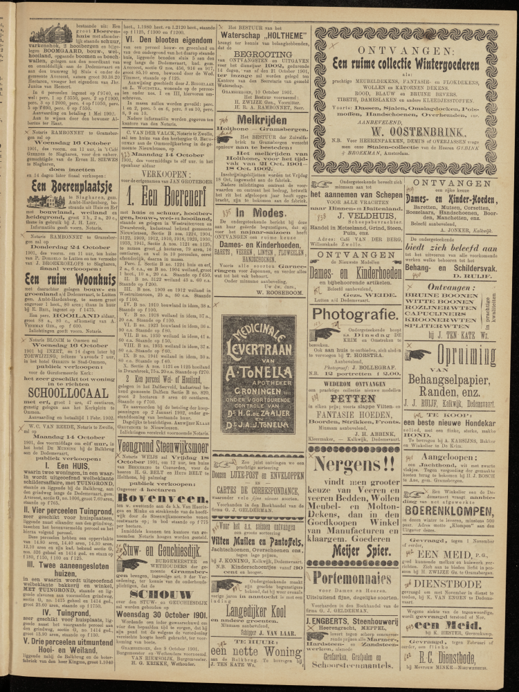 Bekijk detail van "Dedemsvaartsche Courant 12/10/1901 pagina 3 van 4<br xmlns:atlantis="urn:atlantis" />"