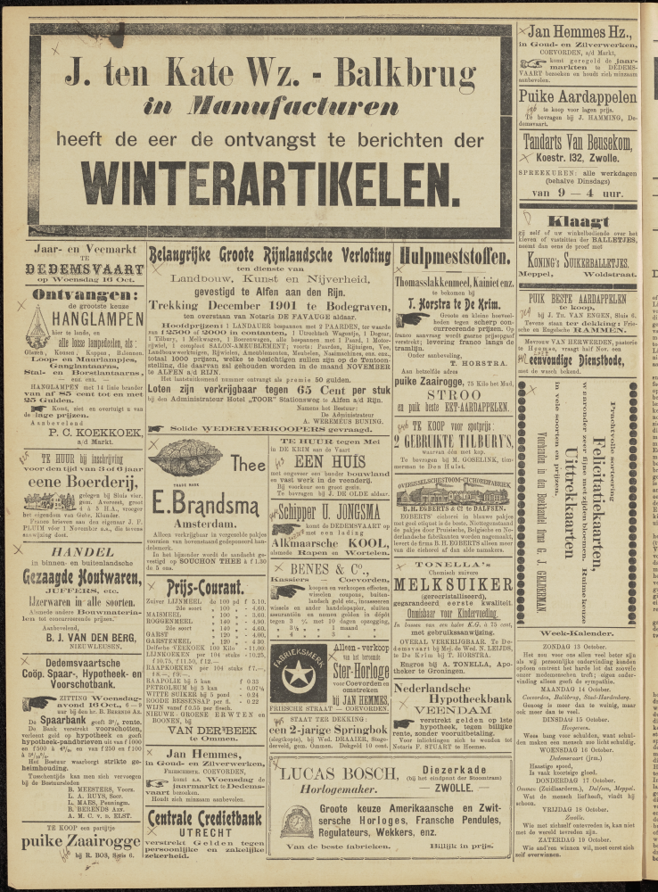 Bekijk detail van "Dedemsvaartsche Courant 12/10/1901 pagina 4 van 4<br xmlns:atlantis="urn:atlantis" />"