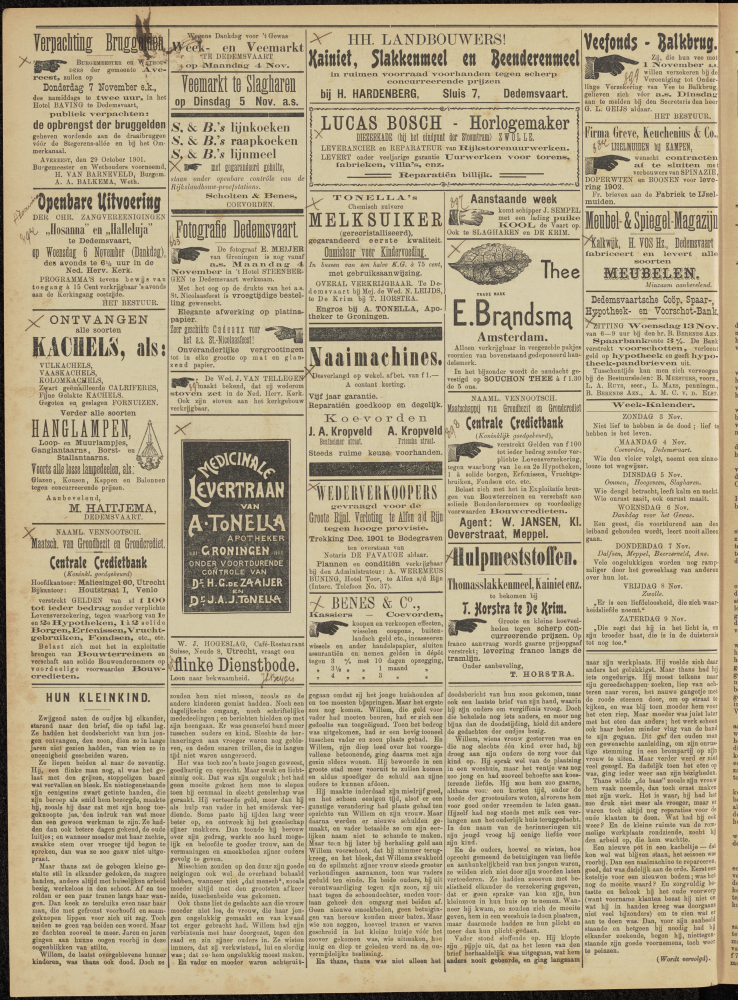 Bekijk detail van "Dedemsvaartsche Courant 2/11/1901 pagina <span class="highlight">6</span> van <span class="highlight">6</span><br xmlns:atlantis="urn:atlantis" />"