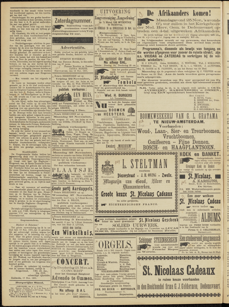 Bekijk detail van "Dedemsvaartsche Courant 20/11/1901 pagina 2 van 2<br xmlns:atlantis="urn:atlantis" />"